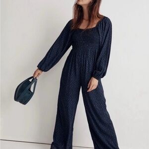 MADEWELL FLORAL JUMPSUIT